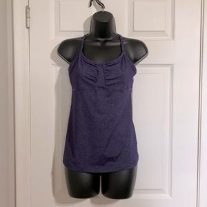 Tōnic Purple Mottled Racerback Activewear Tank Sz M